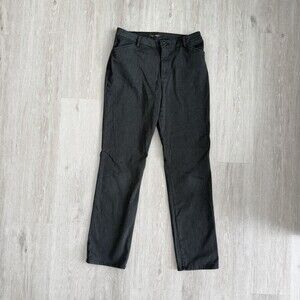 Lee Pants Wash & Wear Straight Leg Women's Size 12 Grey Relaxed Fit Mid-Rise EUC